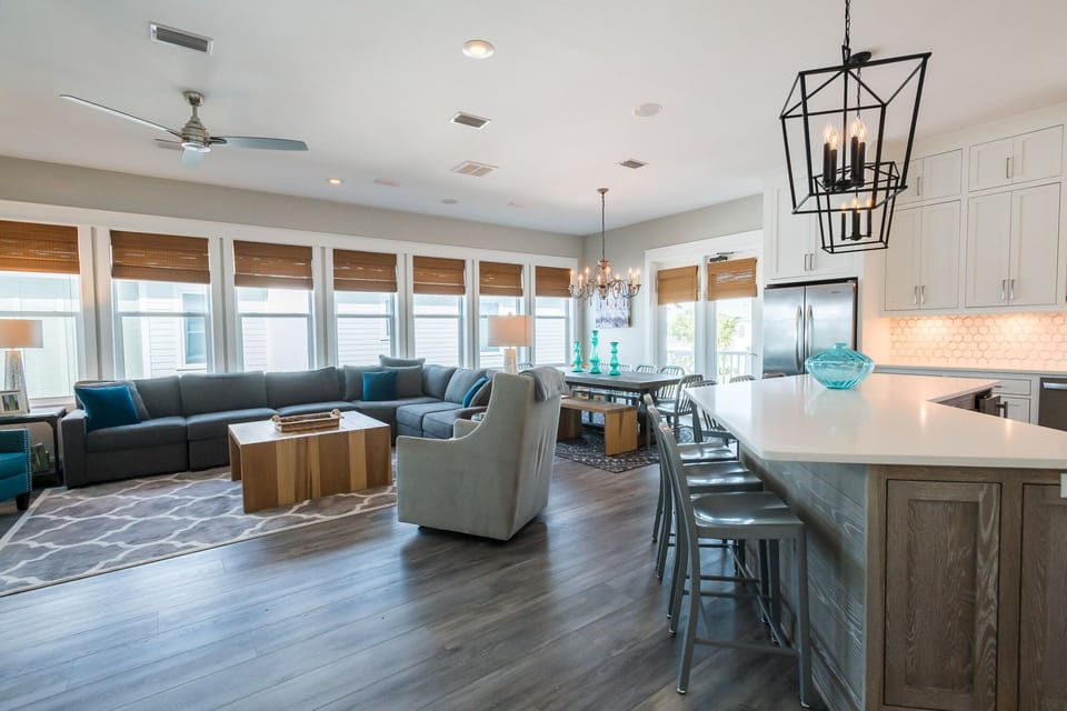Spacious sectional for comfortable gatherings.
