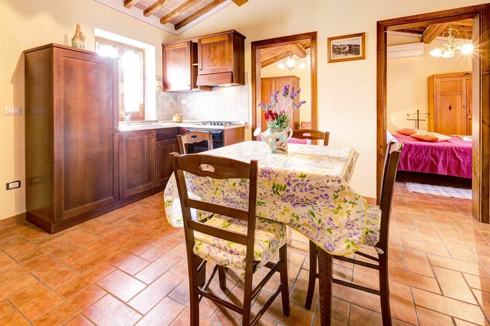 Dining room and kitchen
