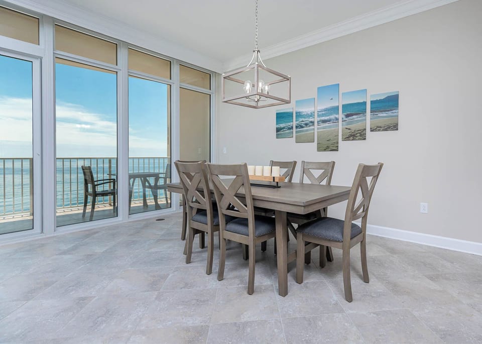 Savor a family meal or enjoy a fun game night with beach views and create lasting memories with loved ones