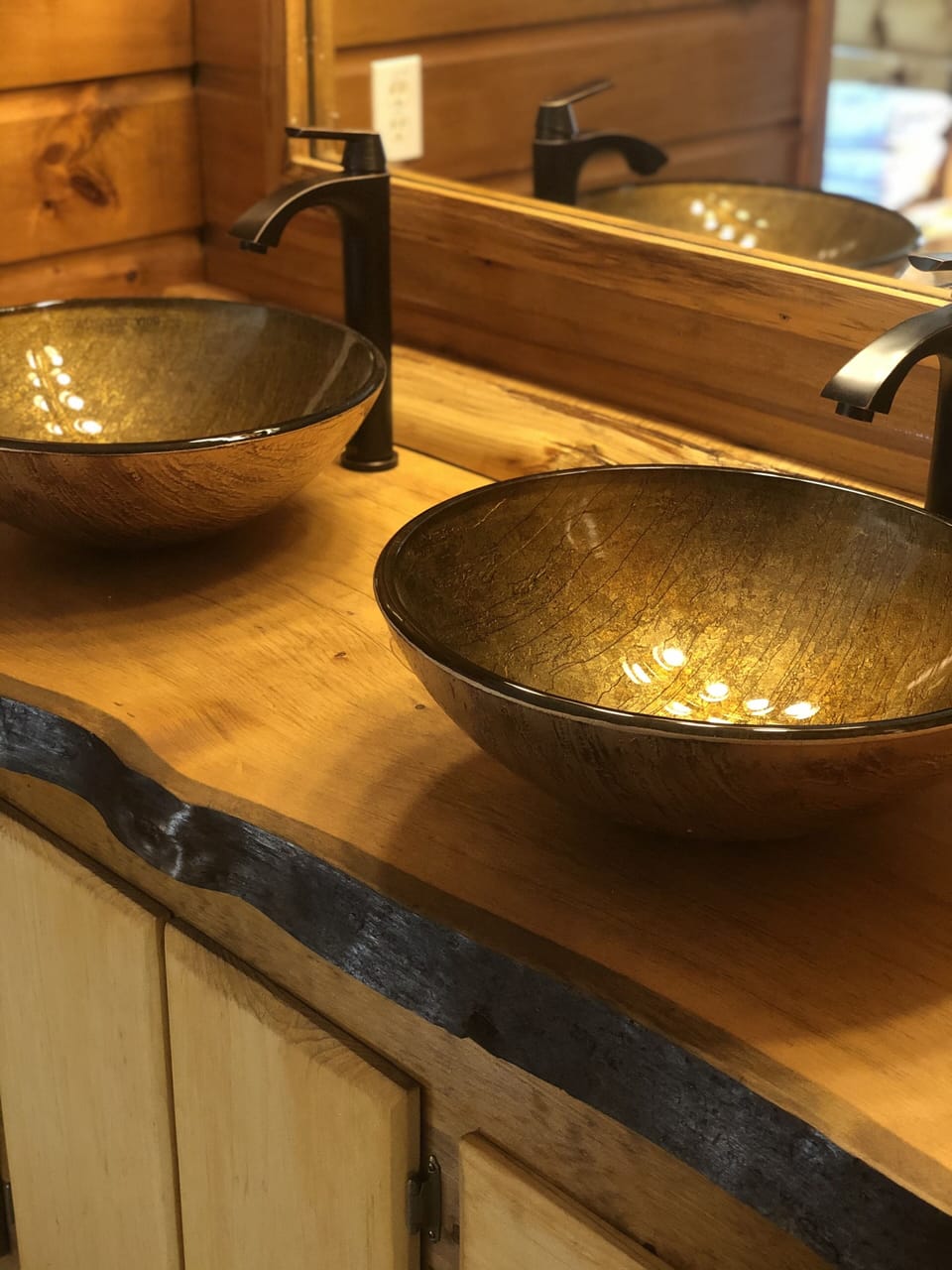 Custom master bath vanity.