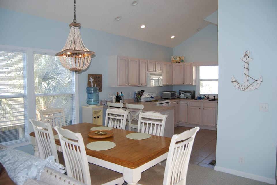 Dining area and kitchen