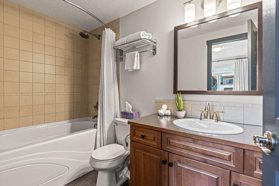 Common bathroom, direct access to 2nd bedroom