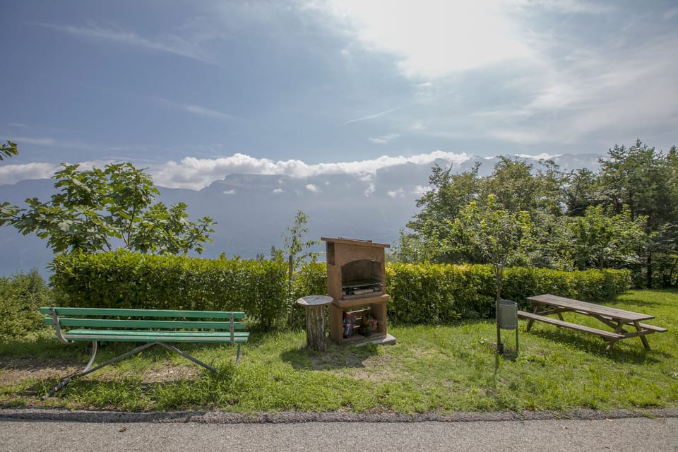 The barbecue area for common use
