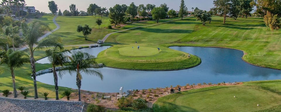 An immaculately maintained 18-hole golf course