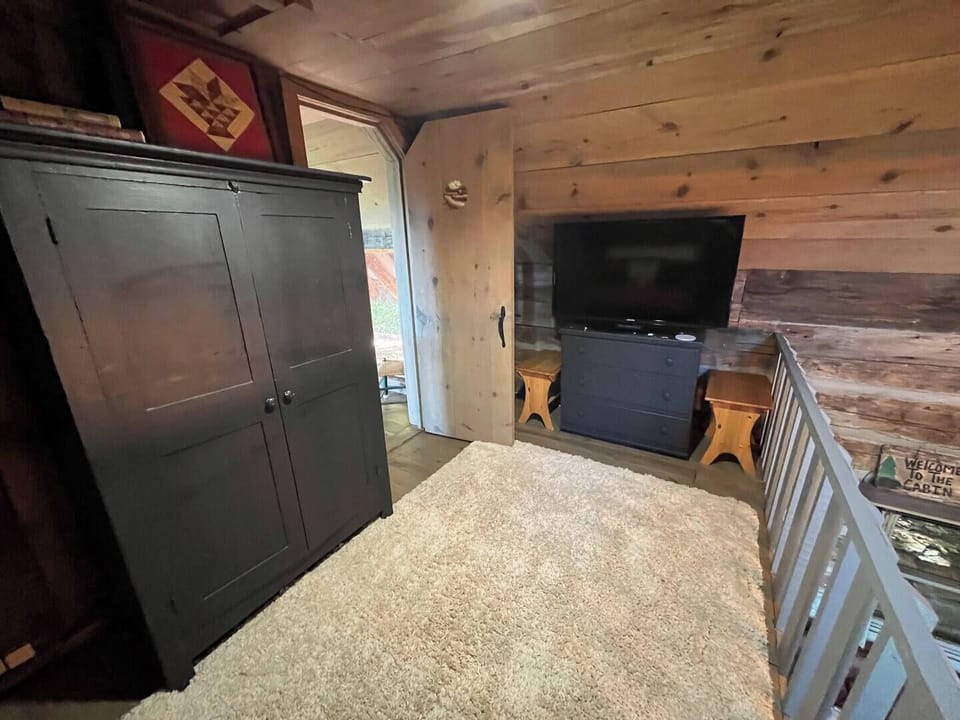 TV in loft provides additional entertainment! 