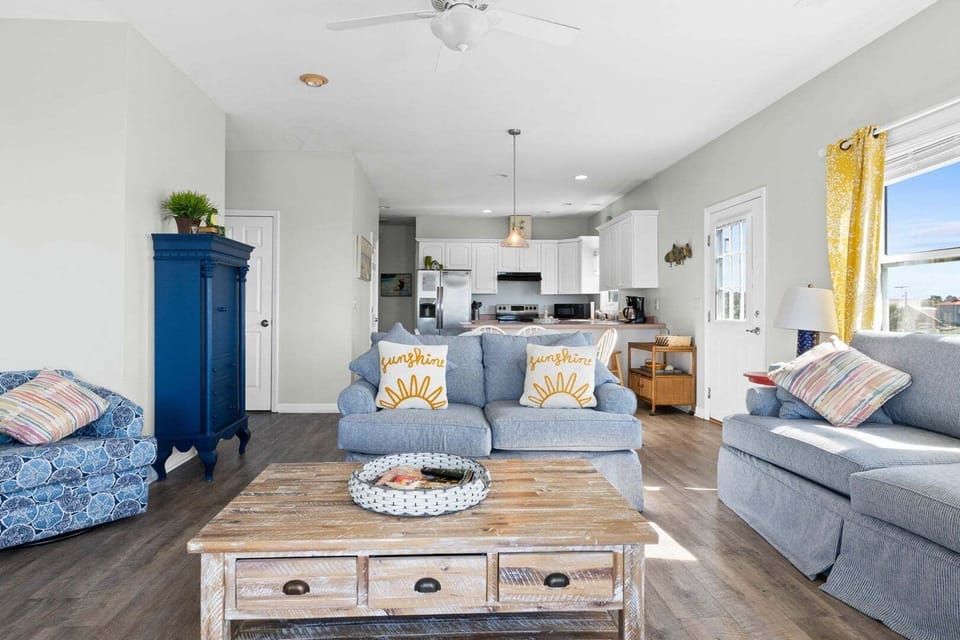 Living, Dining and Kitchen