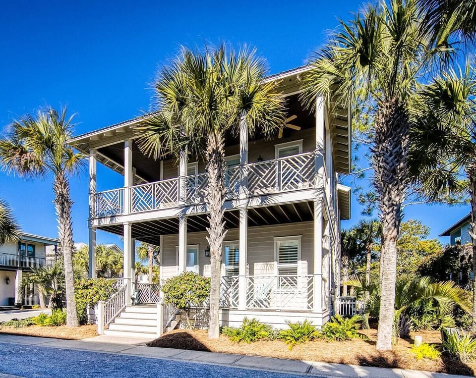 View from Blue Crab Loop - Large front porch and second floor balcony