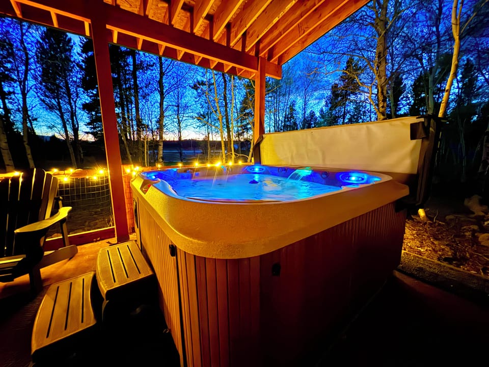 Hot Tub on Covered Private Patio is the perfect place to end the day.