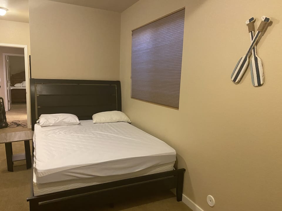 Bedroom #3, queen bed, on lower level 