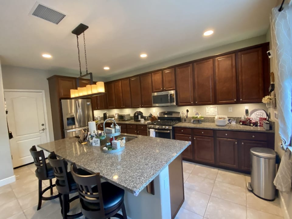 Kitchen area w/gas stove & all amenities needed