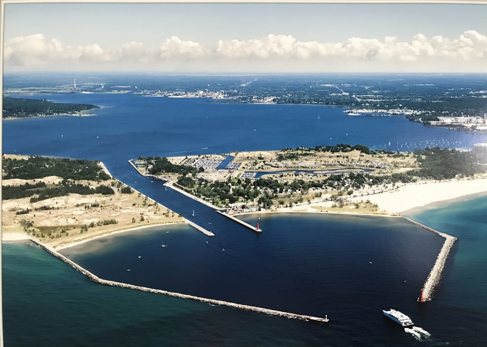 Aerial view of the area around our Lake House. 