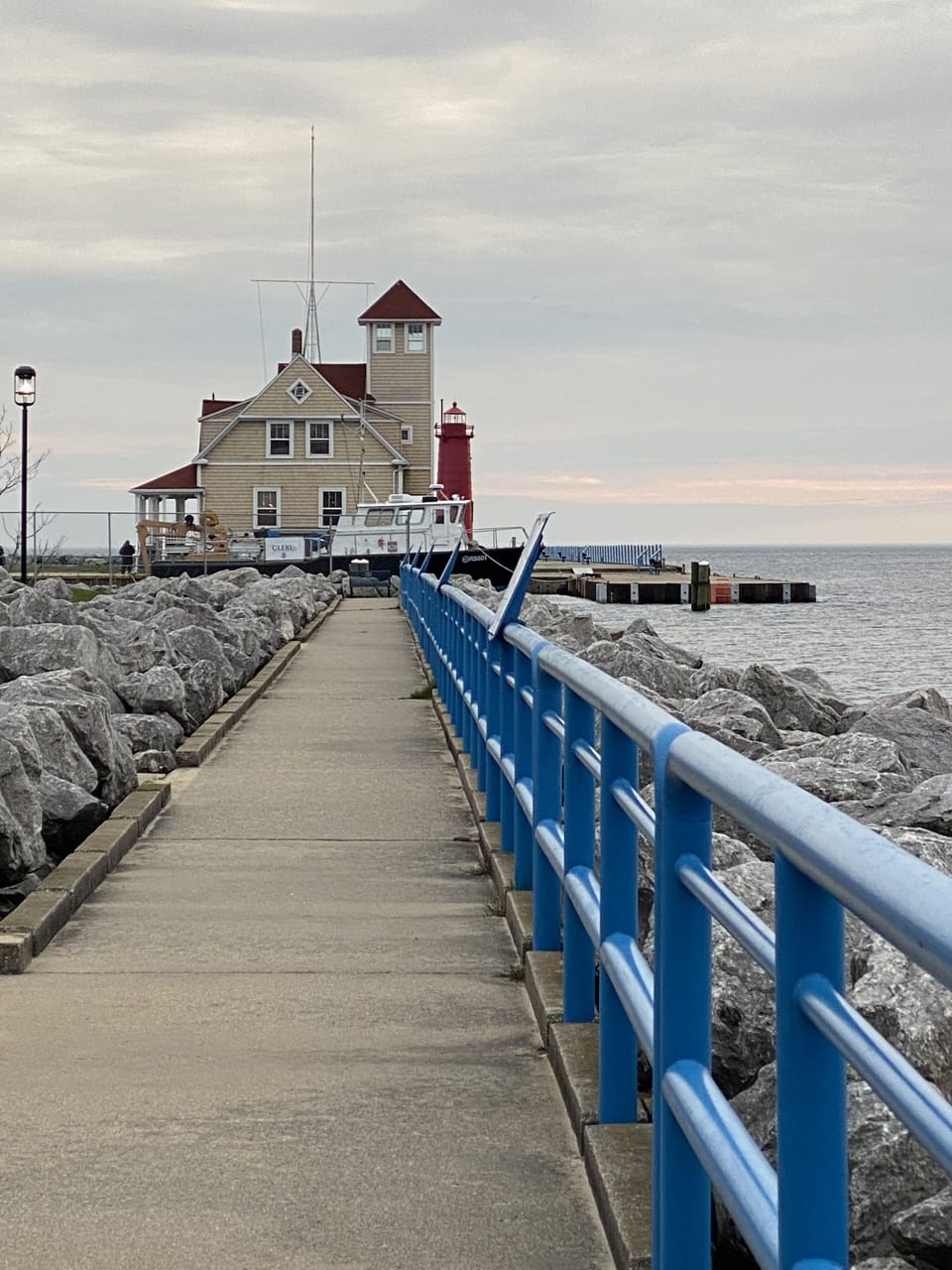 Walking along the channel. Can walk to all three lighthouses. 