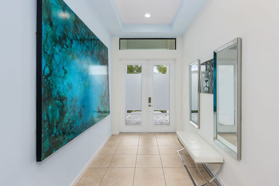 The modern decor throughout gives a resort feel