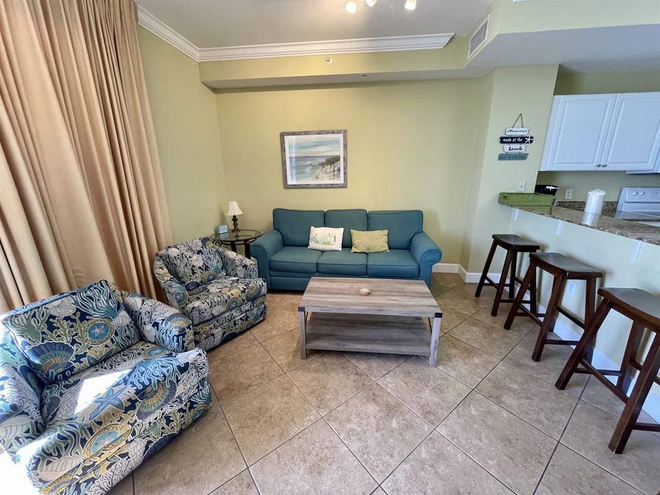Living Room w/ Ocean View