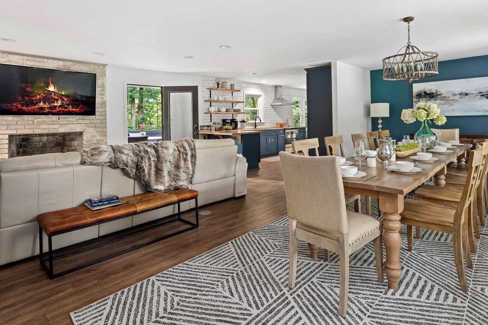 You'll love how bright and airy this professionally decorated interior feels.