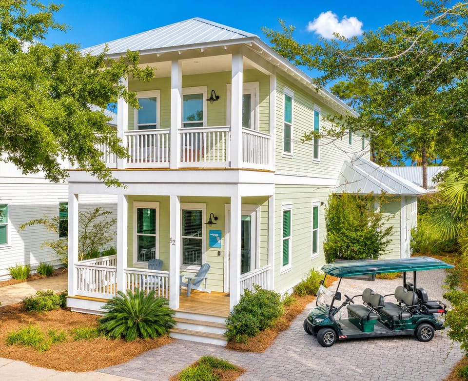 Welcome to "Sweet N Salty" with a 6-Seat Golf Cart.