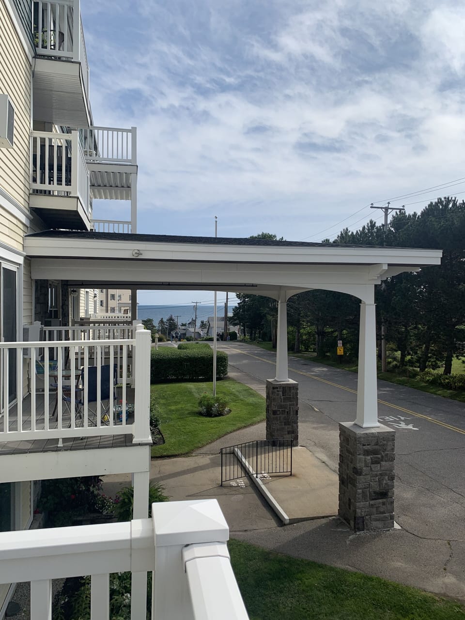Ocean views from condo deck.
