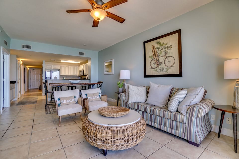 View into Living Area from the Balcony