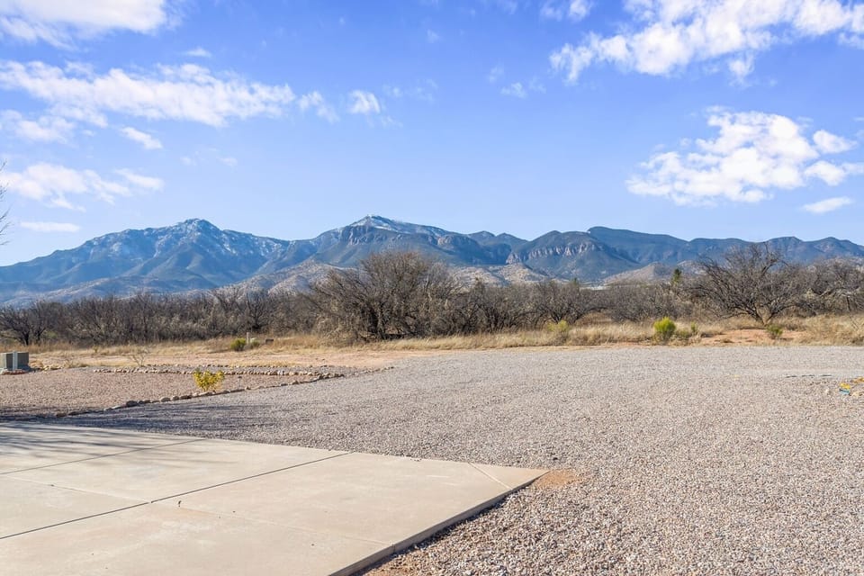 Beautiful mountain views from outside of home