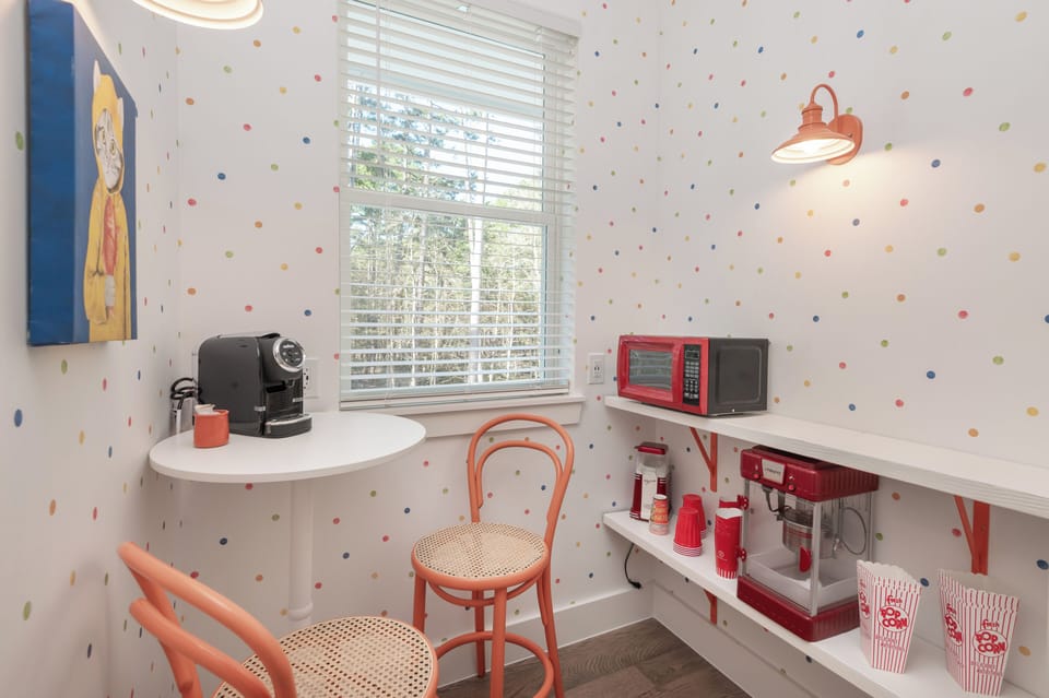 Small play area off of the pool house bunk room