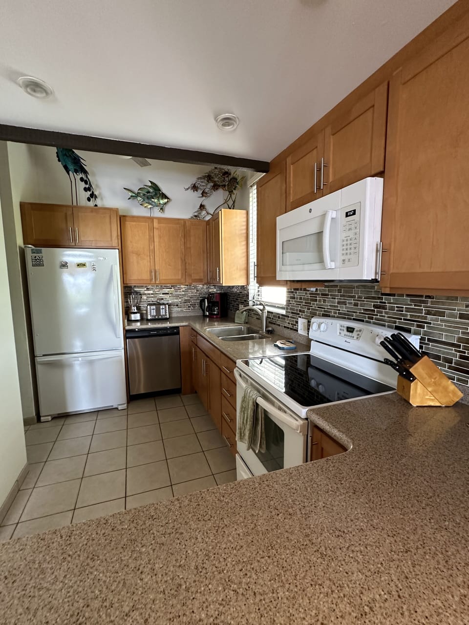 Fully stocked kitchen