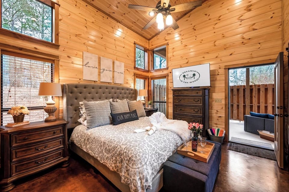 Master Bedroom is luxurious with a top of the line mattress!