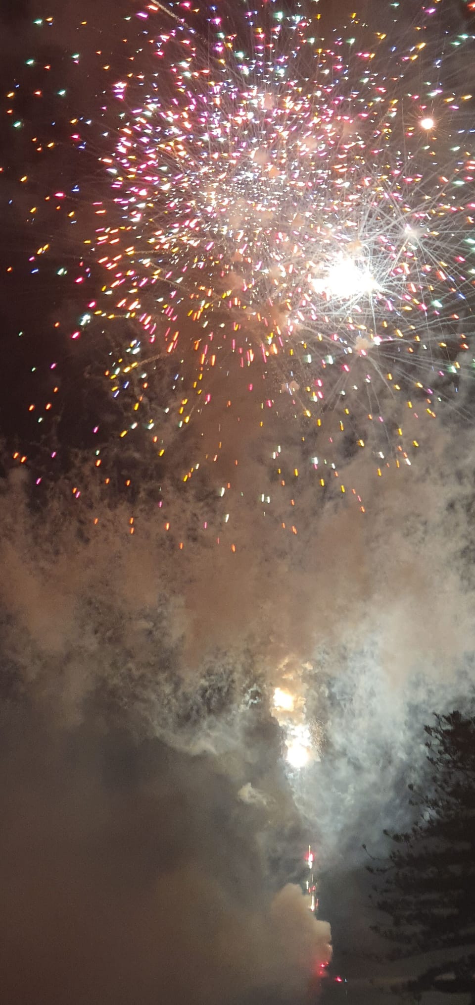 Fireworks displays are always right in front of the balcony