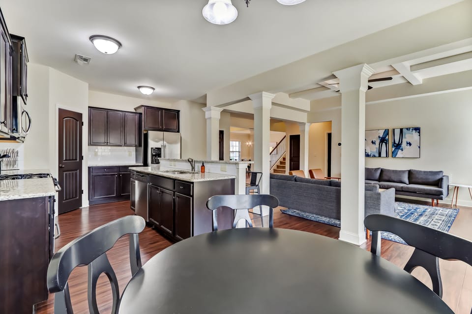Breakfast nook and kitchen