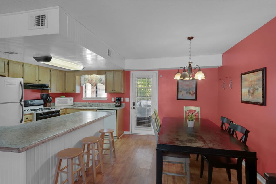 Dining room table plus eat-in bar