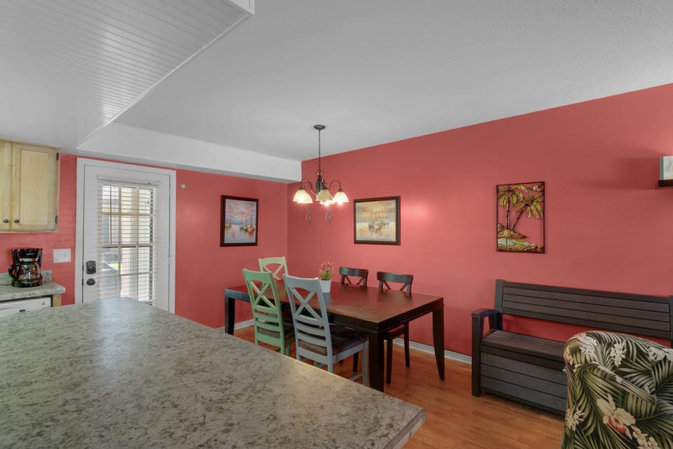 Dining table seats 6