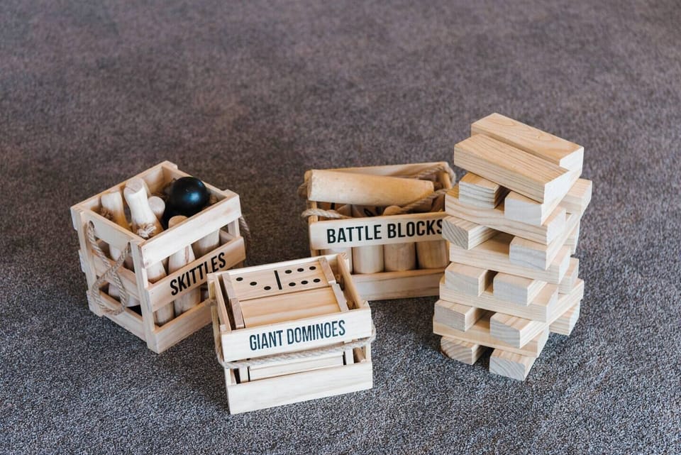Make use of the array of games provided for hours of fun with friends and family.
