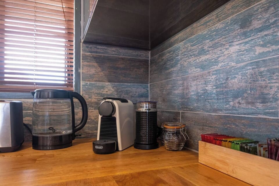 Use the Delonghi to whip up your morning cuppa.
