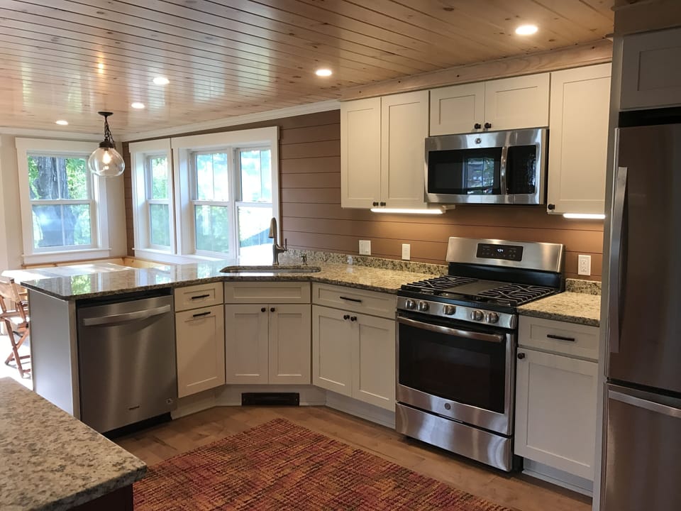 View looking towards the patio & water!