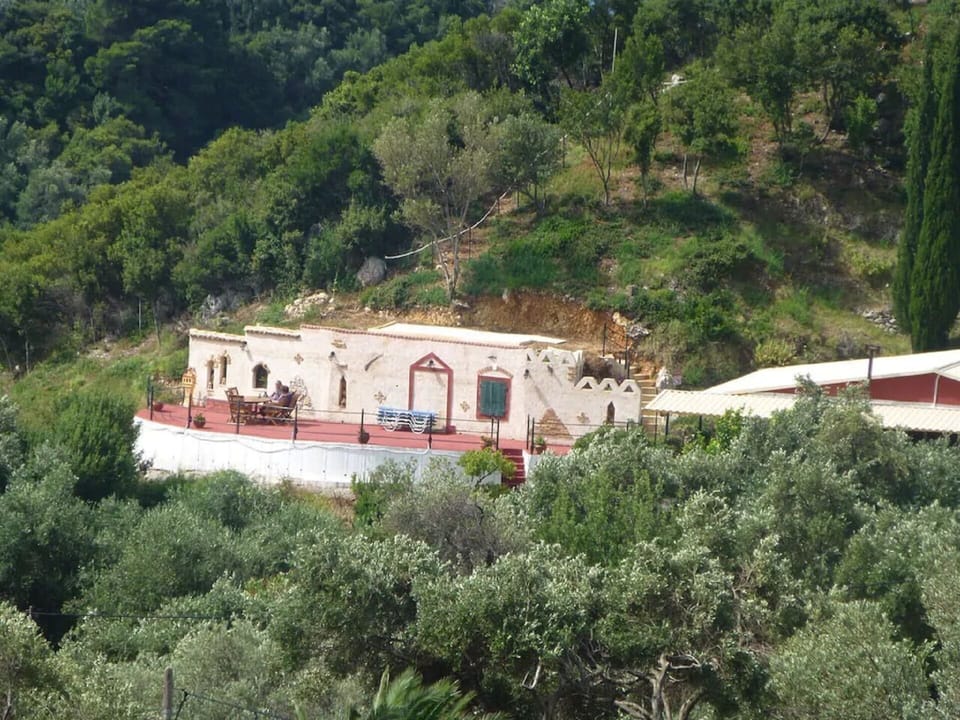 photo of patio with sea view