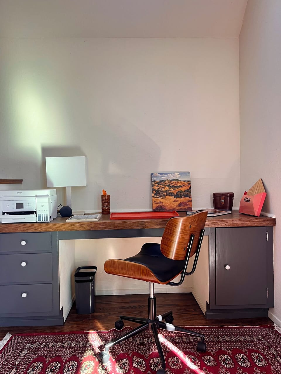 Work area-desk w printer