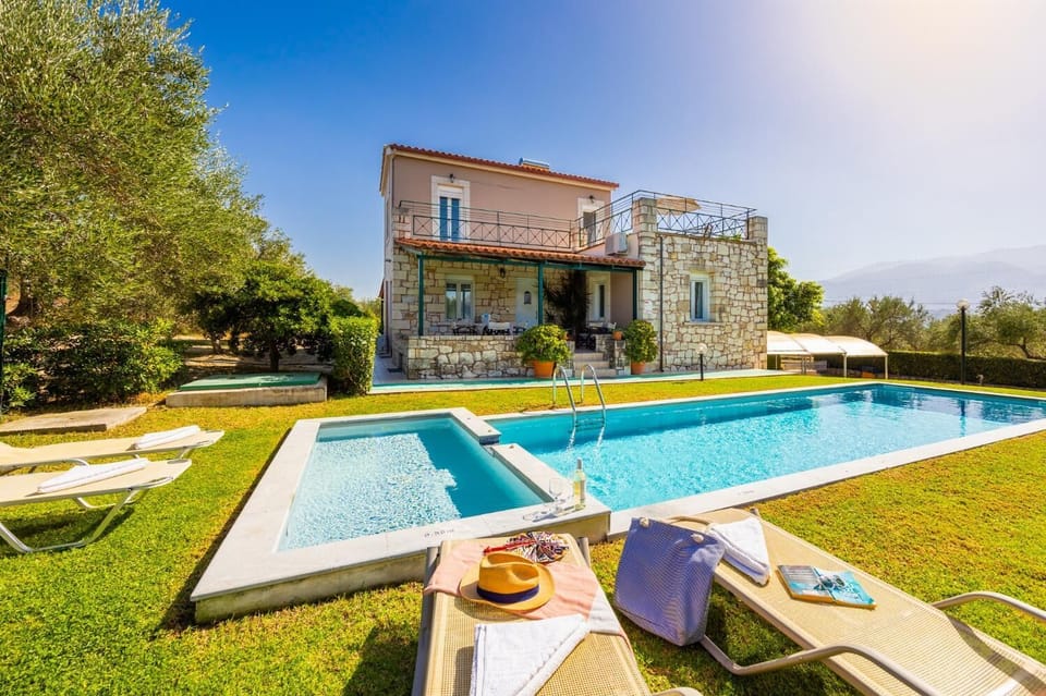 Beautiful villa with private pool, terraces, and garden