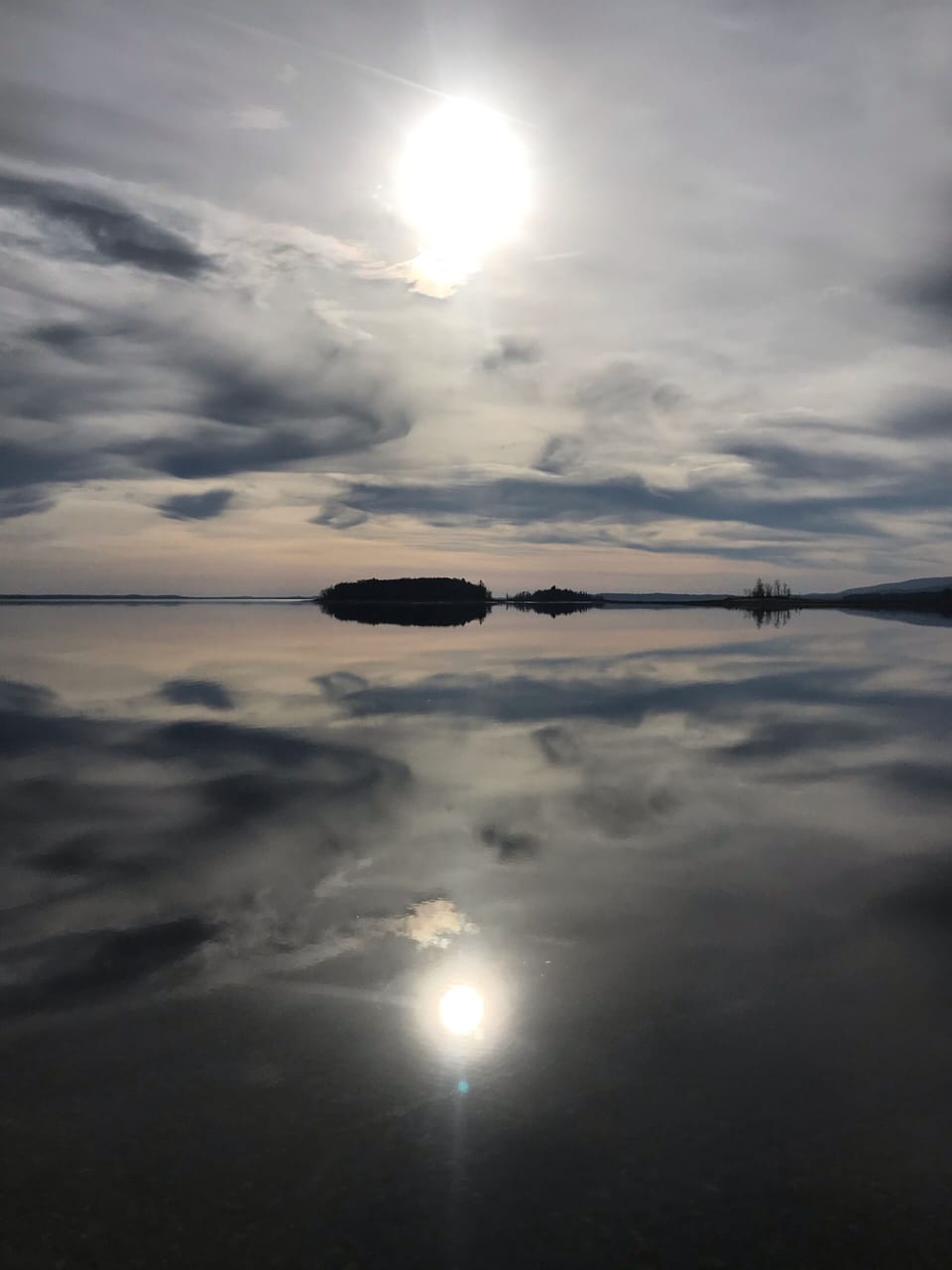 view from the beach late September