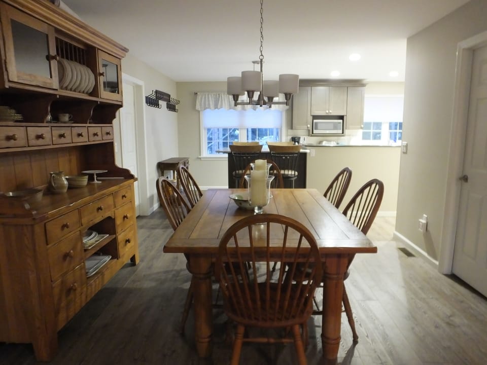 Dining room looking toward galley kitchen