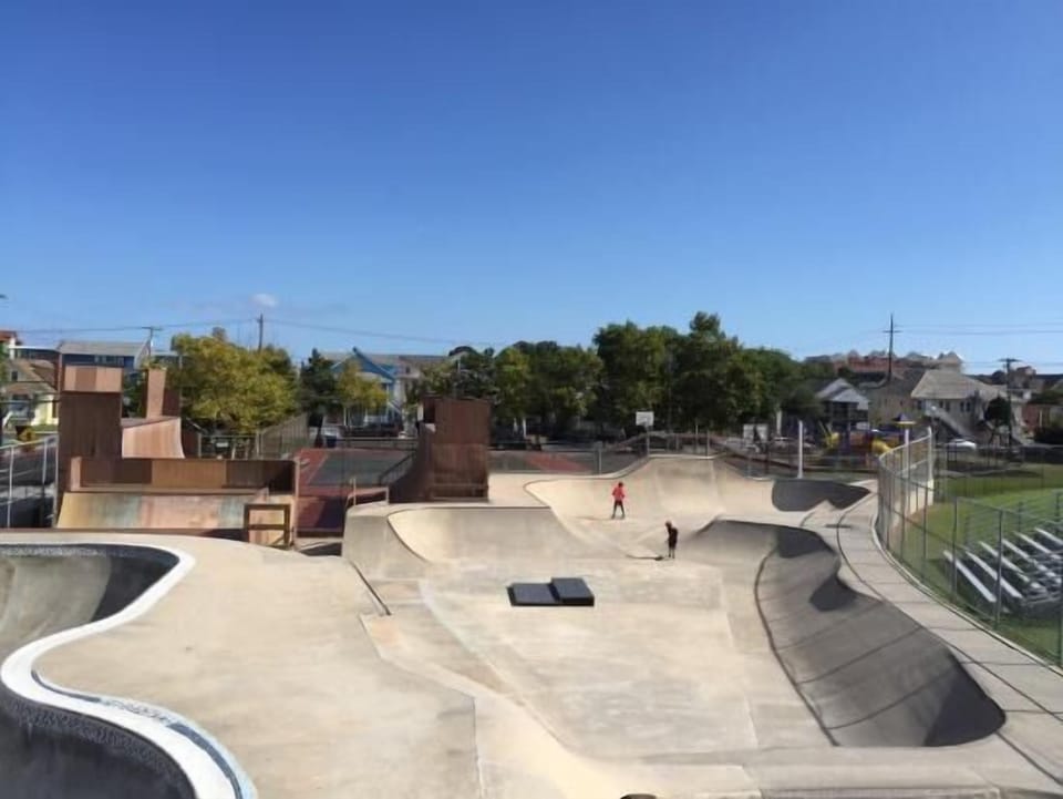 Ocean Bowl skate park just across the street!