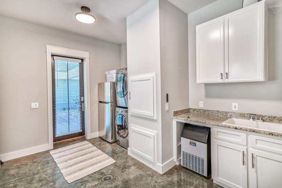 1st Floor - Laundry Room, Extra Fridge and Ice Maker
