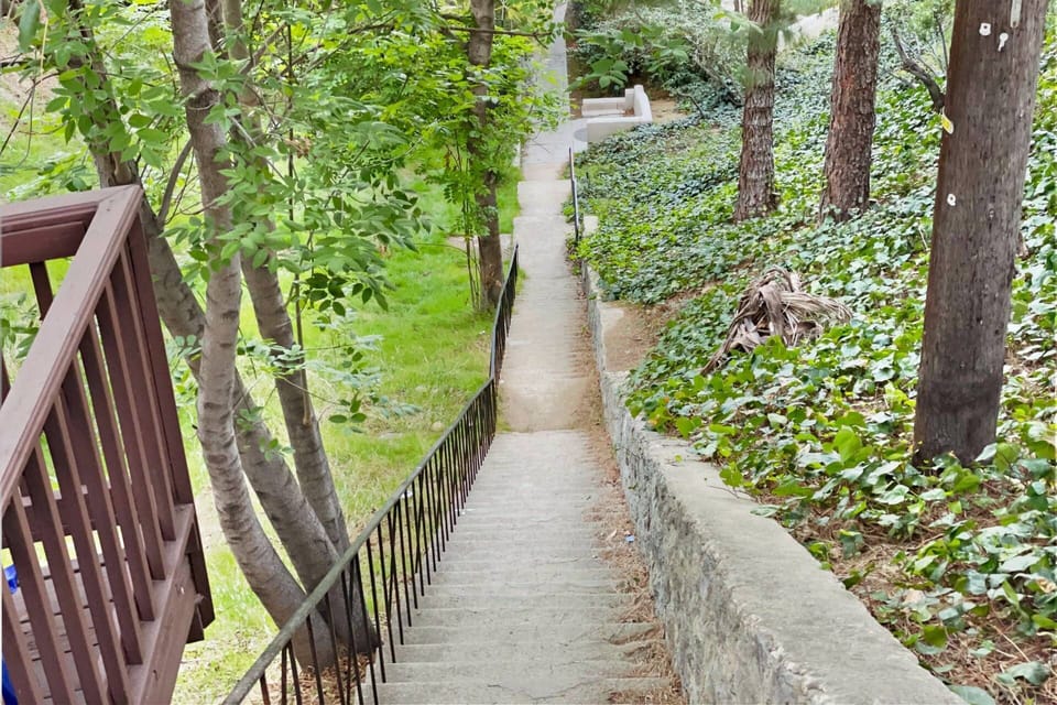Outside your front door you can start your Secret Stairs Hike Here.
