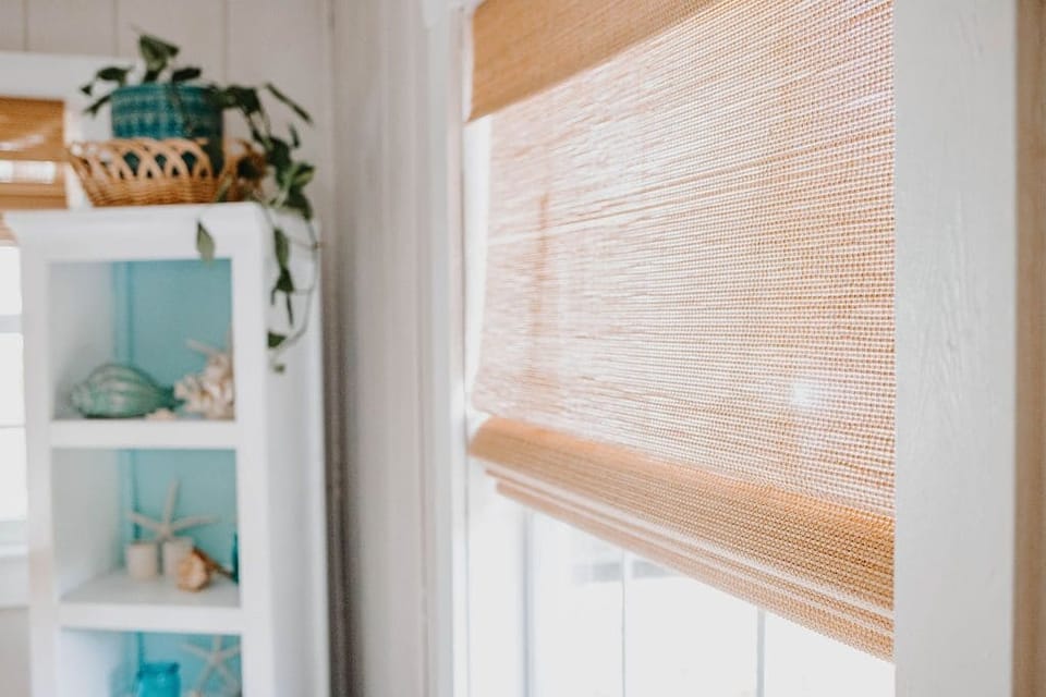 Bamboo blinds and coastal details