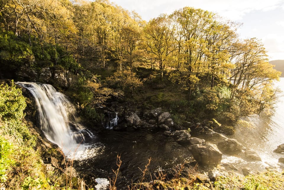 Inversnaid waterfall, this is on the banks of Loch lomond and a scenic drive
