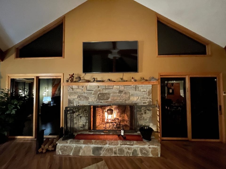 Beautiful gas fireplace