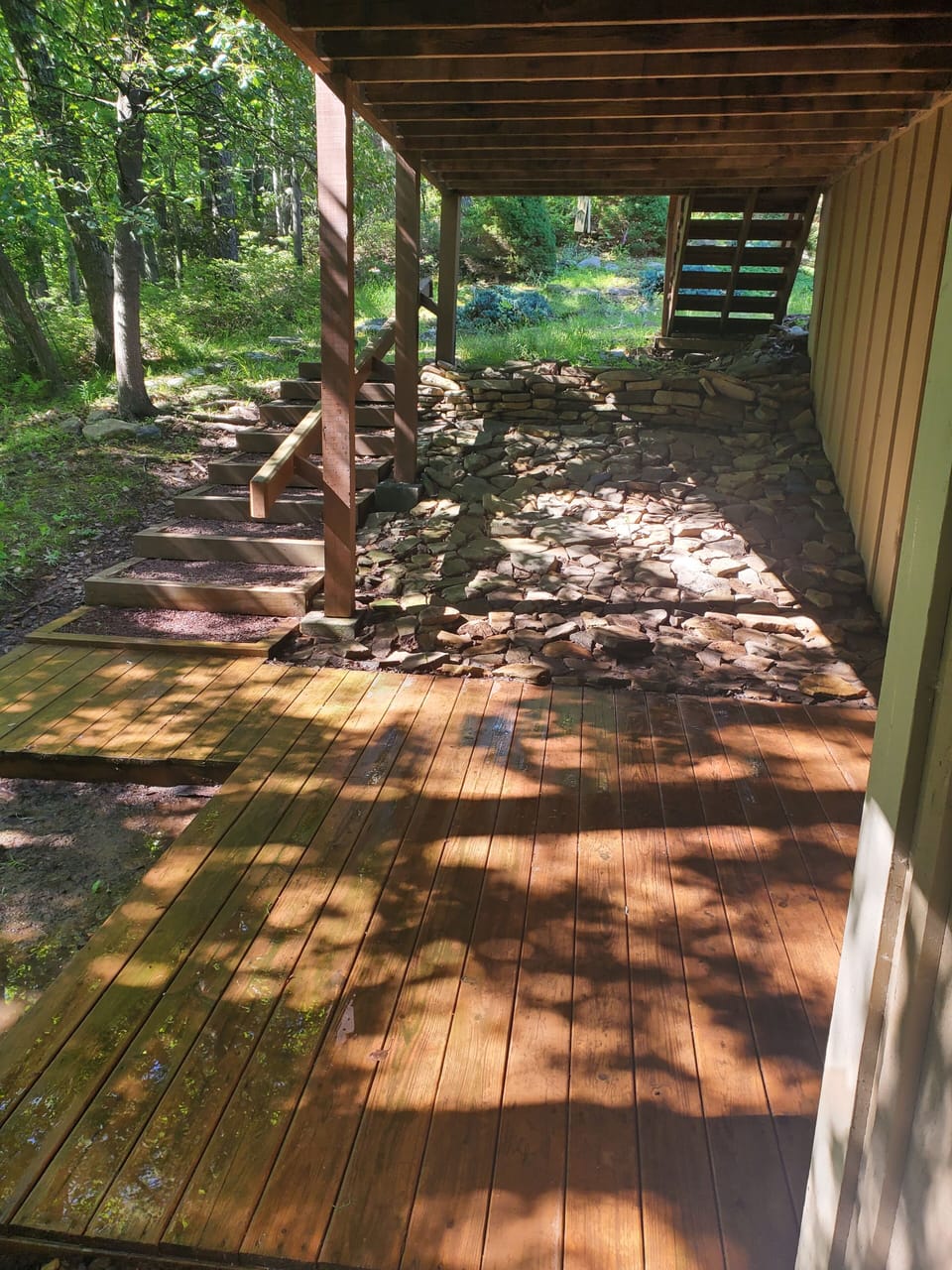 gameroom entrance, back of the house
