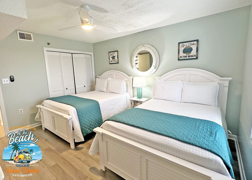 2nd bedroom. 2 Queen beds. Summerchase 1002, Orange Beach Alabama Sleeps 8. Managed by Island Rentals