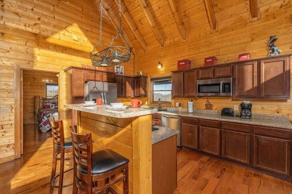 Enjoy preparing meals in our modern, well-stocked kitchen.
