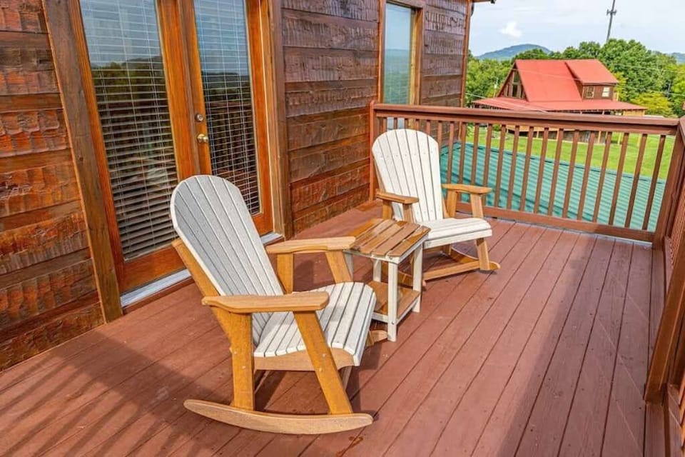 Breathe in tranquility from the private primary suite balcony 
