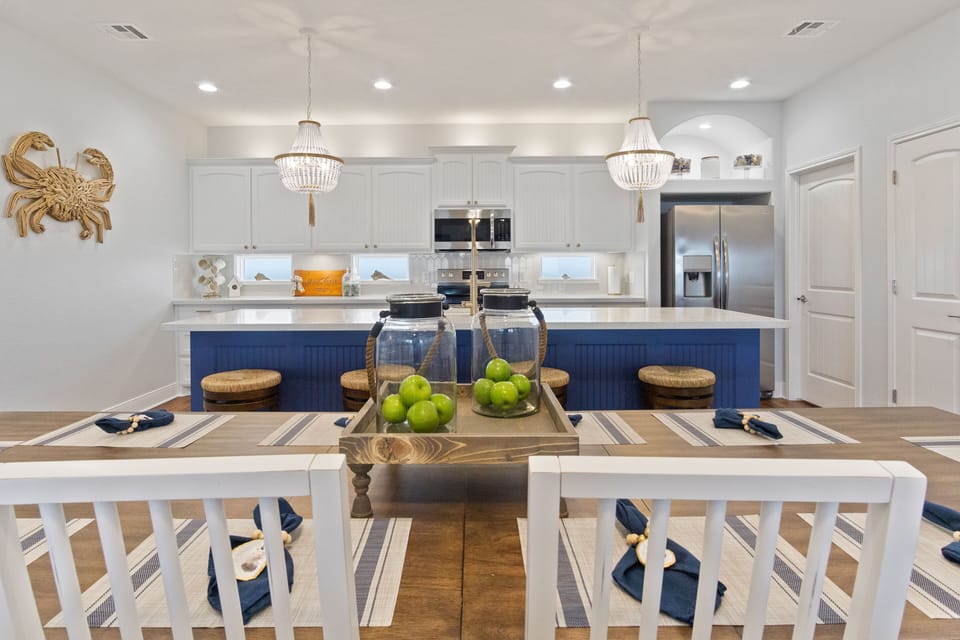Dining table seats 10