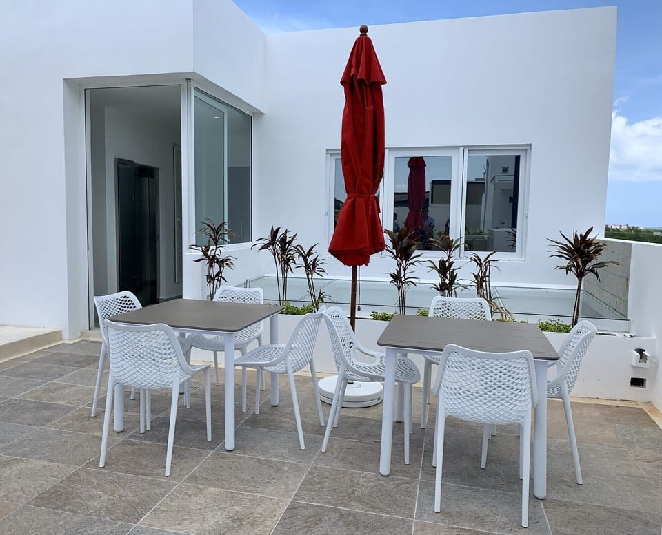 Enjoy a drink or breakfast by the pool 